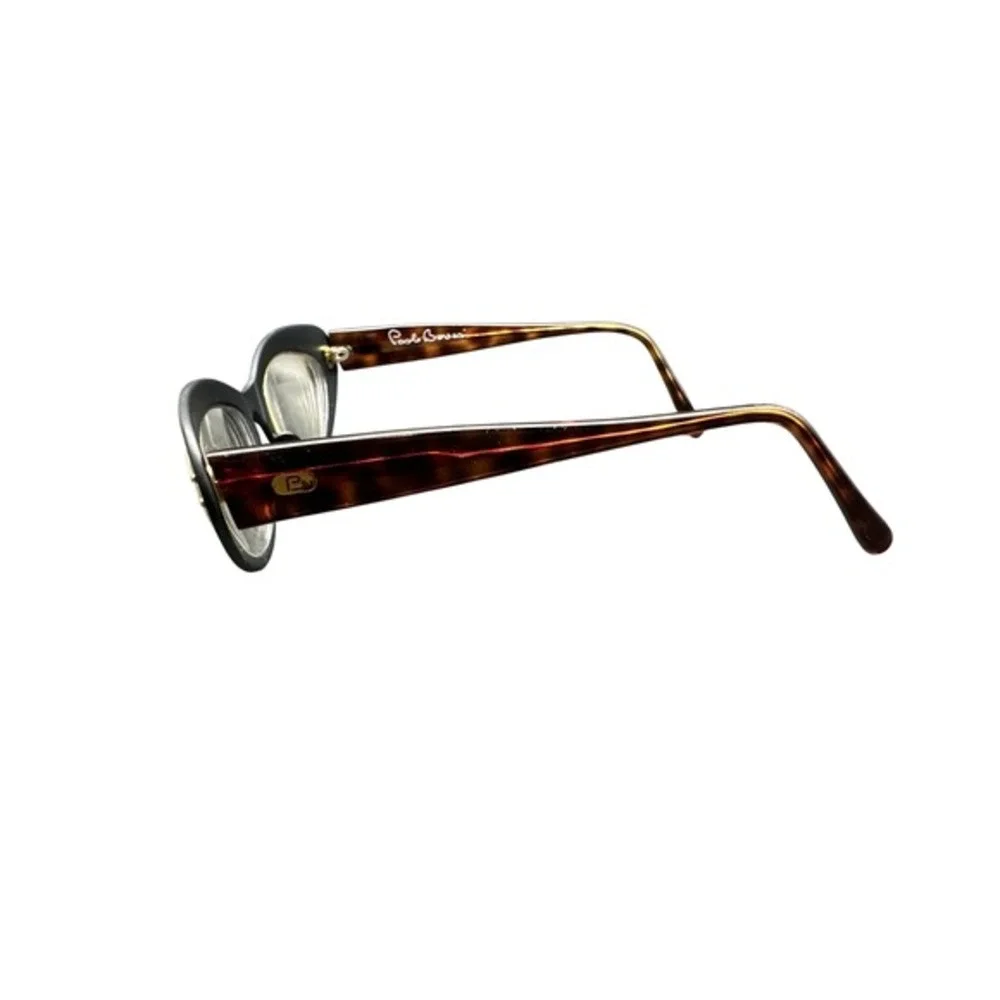 Paolo Bowan Cat Eye Glasses Black‎ Tortoiseshell Italian Design Vintage Y2K KC